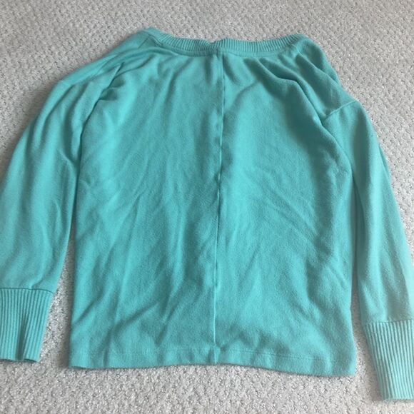 Loft sweater V neck teal seafoam color - Picture 4 of 5